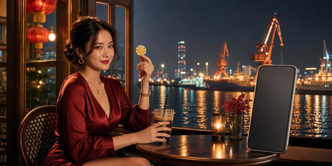 Người chơi tại Hải Phòng sử dụng điện thoại tham gia jackpot slot trong quán cà phê
